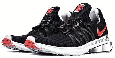 nike shox gravity black and red